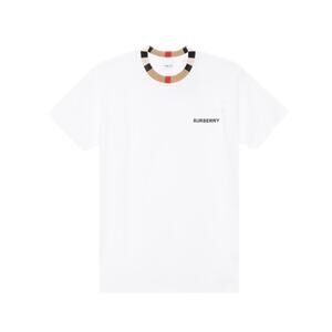 Burberry White unisex oversized T-Shirt XL
